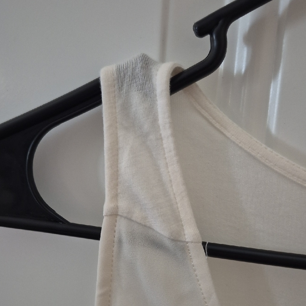 Express Women's Ivory Zip-Front Tank Top - Picture 4 of 6